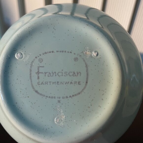 Franciscan Earthenware Creamer Light Blue Made in USA - Picture 9 of 9